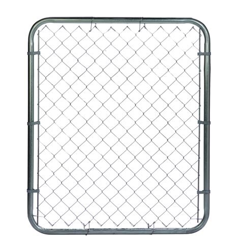 (Common: 6-ft x 3.5-ft; Actual: 5.83-ft x 3.12-ft) Galvanized Steel Chain-Link Fence Walk-Thru ...