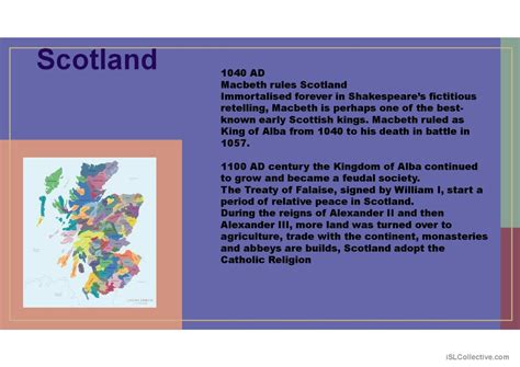 The History of Scotland general voca…: English ESL powerpoints