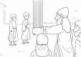 Coloring Peter Preaching Pages Bible Kids Jesus Paul Sheets Good Acts  sketch template