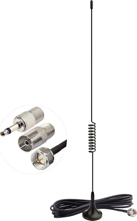 Amazon.com: Bingfu FM Radio Antenna Magnetic Base FM Antenna for Stereo ...