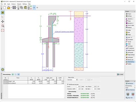 Abutment | Geotechnical Software GEO5