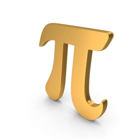 Pi Number Symbol Gold PNG Images & PSDs for Download | PixelSquid - S119966094