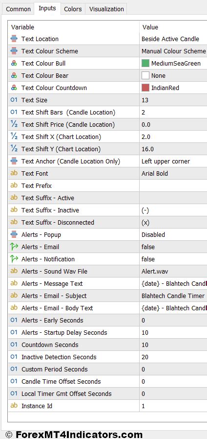 Blahtech Candle Timer MT5 Indicator - ForexMT4Indicators.com