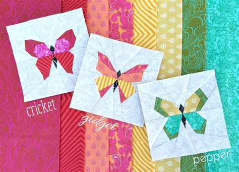 Butterfly Charm Block Paper Piecing Patterns – lillyella