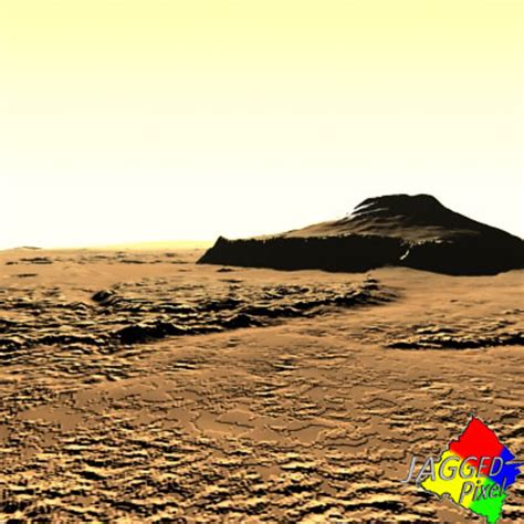 martian area mars terrain 3d model