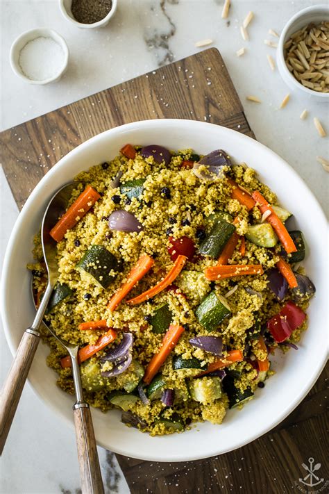 Roasted Vegetable Couscous - The Beach House Kitchen