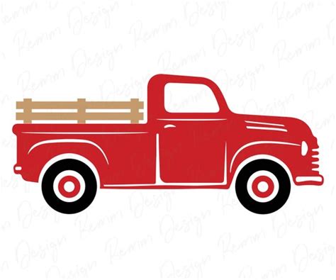 Farm Truck Vintage Pickup Truck Silhouette Cut File Vintage | Etsy