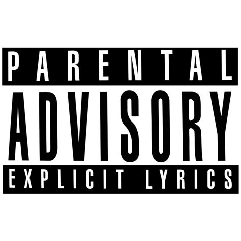 Parental Advisory for Explicit Music Content PNG Cutout | PNG All