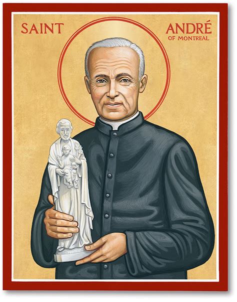 Men Saint Icons: St. Andre of Montreal Icon | Monastery Icons