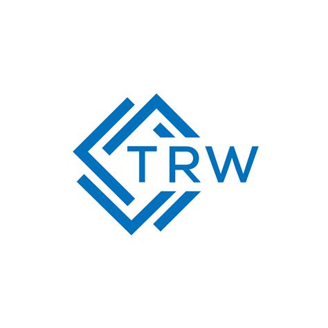 TRW technology letter logo design on white background. TRW creative initials technology letter ...