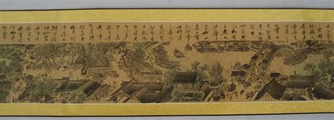 A reproduction along the River During the Qingming Festival scroll ...