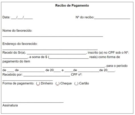 Modelo de recibo de pagamento: como fazer? | Recibo de pagamento, Recibo de aluguel, Modelo ...