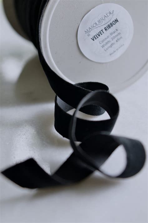 Black Velvet Ribbon | Masquerade Wholesale