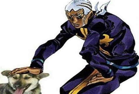 Pucci petting his Poochi : r/wholesomejojo