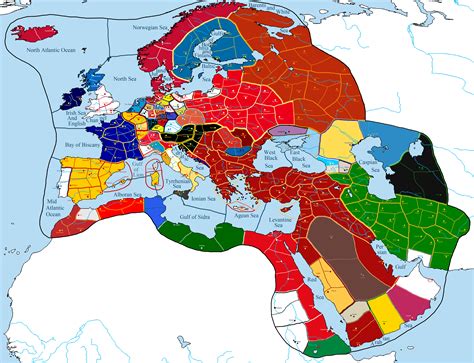 A hypothetical Total War: 30 Years War map I made (it goes beyond the core combatants and ...