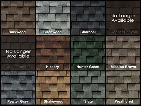 Asphalt Shingle Colors