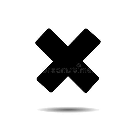 Wrong Cross Symbol Isolated Stock Illustration - Illustration of failure, delete: 115034877