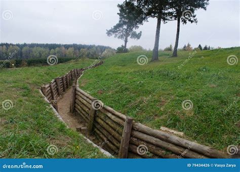 Defensive Stalin Line System Stock Photo - Image of vague, history: 79434426