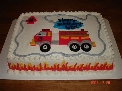 Fire Truck Cake on Cake Central Truck Birthday Cakes, Firetruck ...