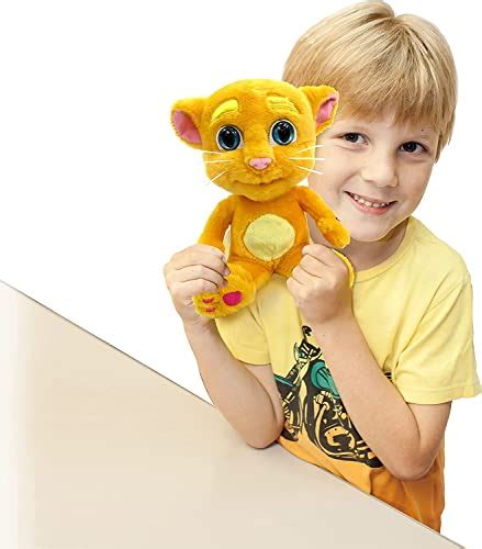 Official Talking Tom & Friends 12 Inch Ginger Plush Toy with Interactive Talkback & App Sounds ...