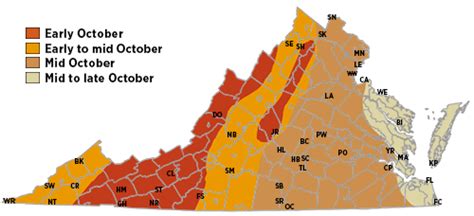 Fall Foliage Report for Virginia State Parks