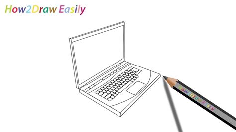 17 Easy Laptop sketch drawing for Sketch Art Girl | Creative Sketch Art Design