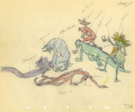 Fantasia Night on Bald Mountain Demons Production Drawing - ID: sepfantasia21028 | Van Eaton ...