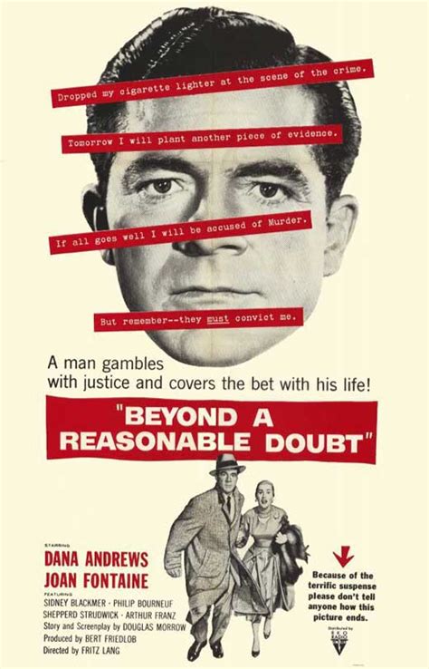 Beyond a Reasonable Doubt Movie Posters From Movie Poster Shop