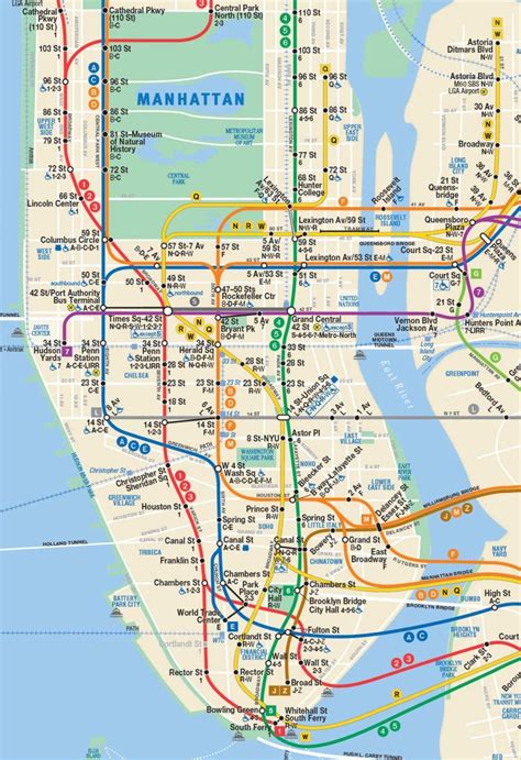 Cómo ir del aeropuerto JFK a Manhattan | Nyc subway map, New york subway, Map of new york