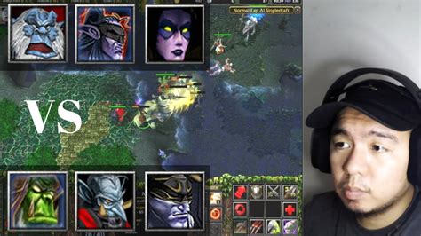 [Bring Back Memories] Classic AI + Dota 1 3v3 Single Draft gameplay with 6.59 ai + map ...