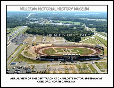 Aerial view of the Dirt Track at Charlotte Motor Speedway at Concord ...