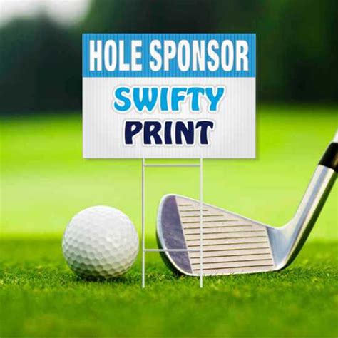 Golf Hole Sponsor Signs - 1 Sided – Swifty Print | Cambridge Custom Printing | Business Cards, T ...