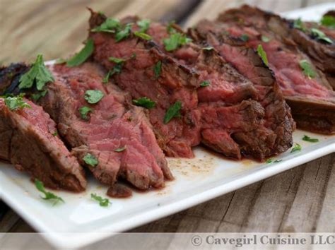 Marinated and Grilled Flap Steak - Paleo Recipes - Cavegirl Cuisine