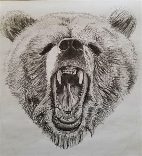 Scary Bear Drawing at PaintingValley.com | Explore collection of Scary ...