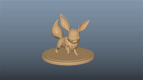 Eevee - Pokemon 3D model 3D printable | CGTrader