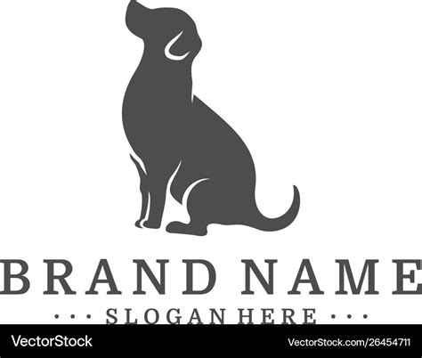 Dog logo design template icon Royalty Free Vector Image