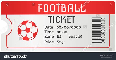 5.440 Football Ticket Vector Images, Stock Photos & Vectors | Shutterstock