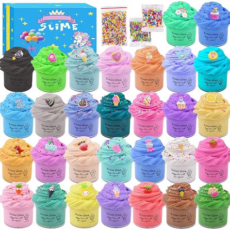 Butter Slime Kit 30 Pack with Funny Fruits Charms Scented DIY | Etsy