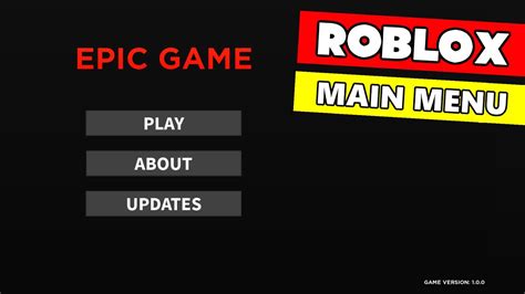 Roblox Main Menu