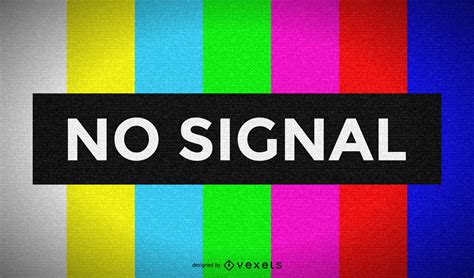 Television No Signal Screen Vector Download