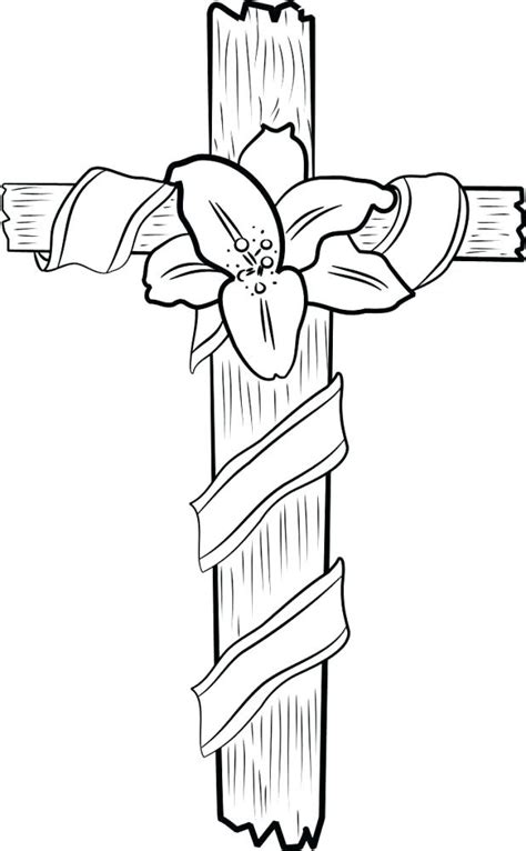 Easter Cross Drawing at GetDrawings | Free download