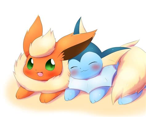 #Flareon #Vaporeon | Покемон, Аниме