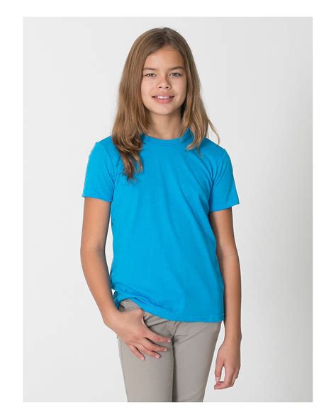 American Apparel BB201 - Youth Poly-Cotton Short-Sleeve Crewneck - Friendly Arctic Printing