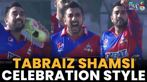 Tabraiz Shamsi Celebration Style | Karachi Kings vs Multan Sultans ...