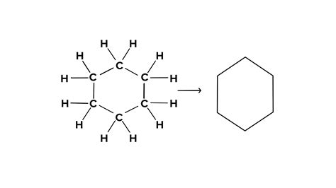 Draw the structure of benzene and cyclohexane.