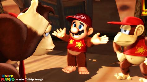 (MMD Model) Mario (Diddy Kong Costume) Download by SAB64 on DeviantArt