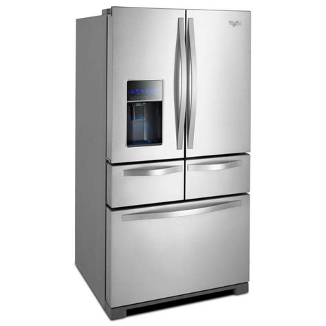 Whirlpool WRV986FDEM 25.8 cu. ft. Double Drawer French Door Refrigerator in Monochromatic ...