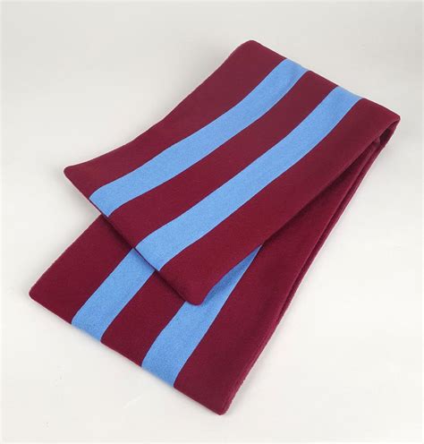 Claret & Blue College Scarf – Made In England Exclusively For Mod Shoes ...