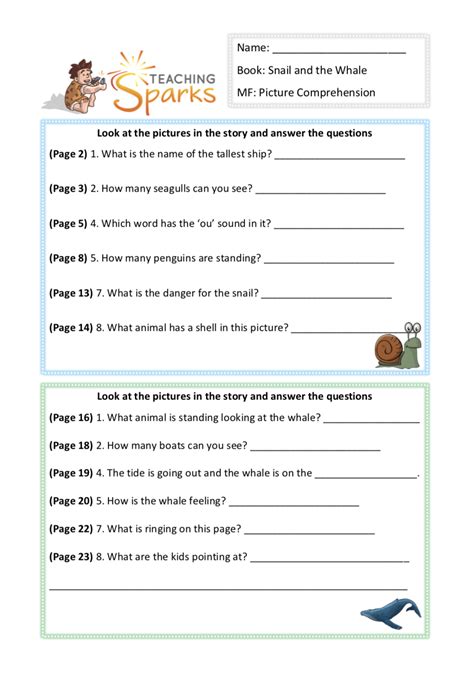 The Snail and the Whale | Year 1 | Year 2 | Literacy Resources & Planning