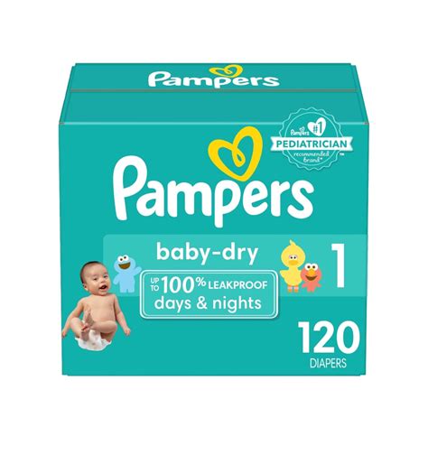 Bestselling Pampers, Baby Dry Diapers Size 1 120 Count, Disposable XL Diapers Soft Breathable ...